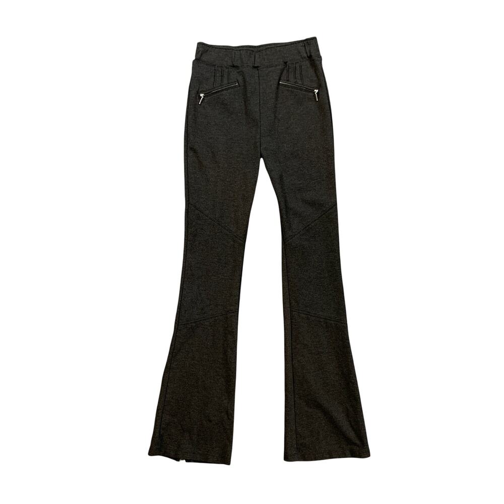 Maeve Pants Womens XS Extra Small The Sabine Pull On Flare Ponte Knit Ankel Zip